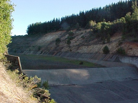 Inicio del Canal Vertedero de Rebalse